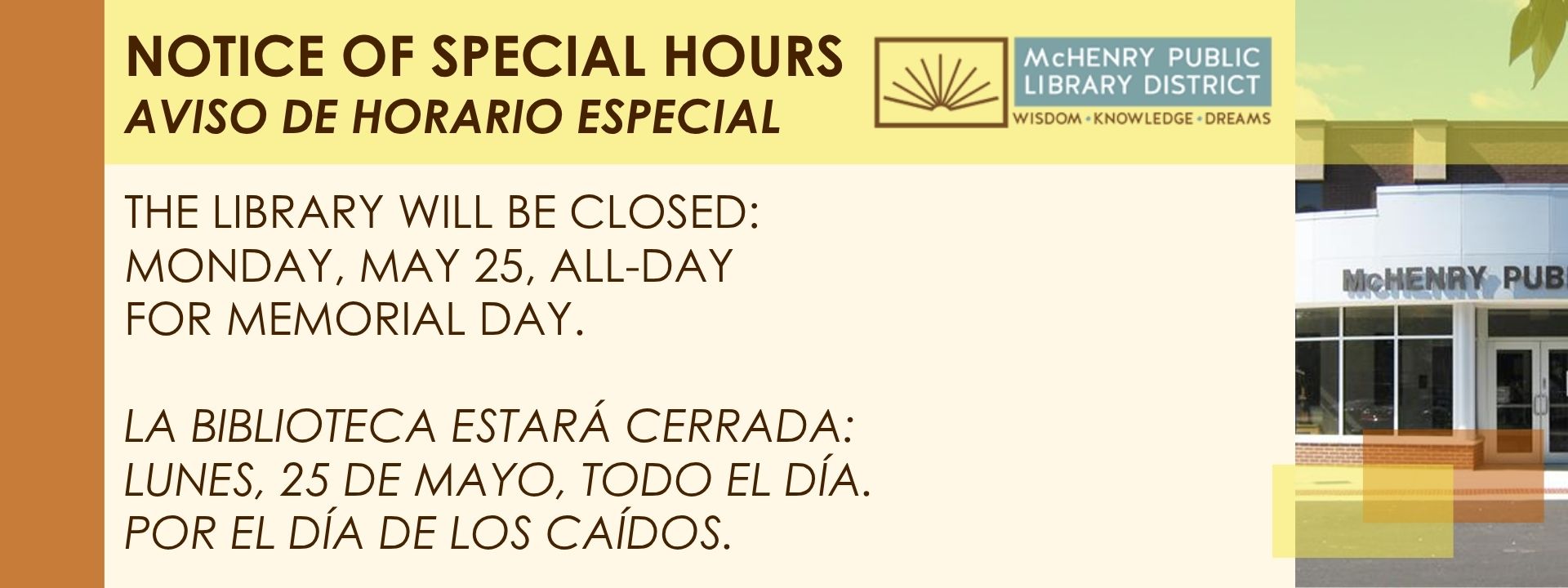 Closed 25th
